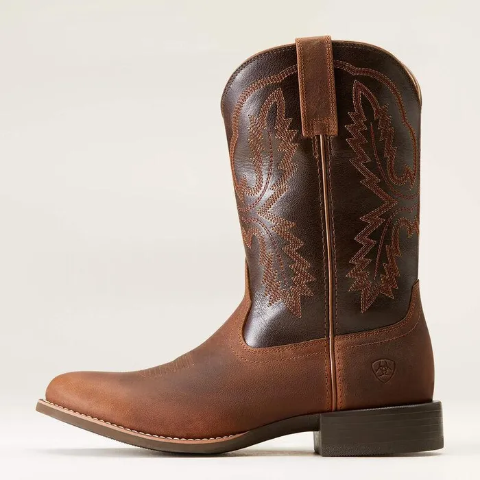 Men Western Boots Ariat Sport Stratten Cowboy Boot Sorrel Crunch Men Western Boots Ariat Sport Stratten Cowboy Boot Sorrel Crunch