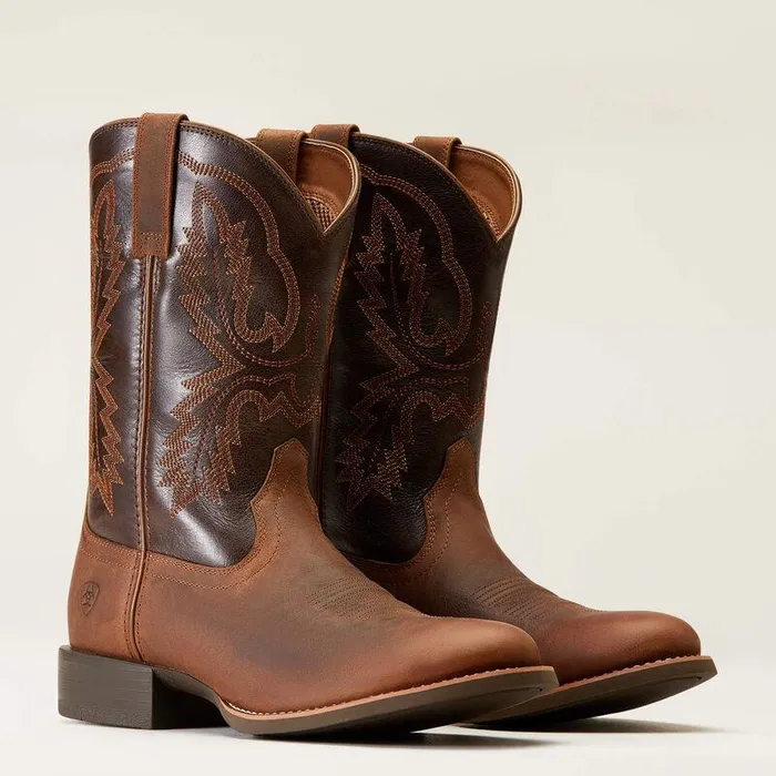 Men Western Boots Ariat Sport Stratten Cowboy Boot Sorrel Crunch Men Western Boots Ariat Sport Stratten Cowboy Boot Sorrel Crunch