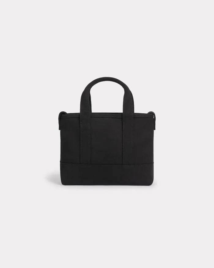 MenWomen 039Boke Flower 20039 Small Tote Bag In Canvas Black Kenzo Bags