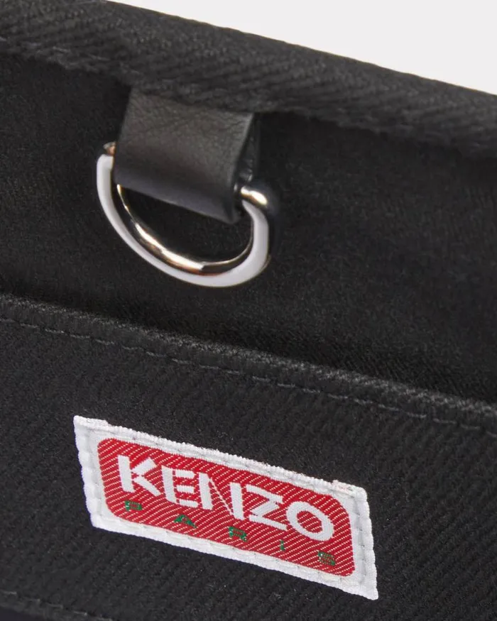 MenWomen 039Boke Flower 20039 Small Tote Bag In Canvas Black Kenzo Bags