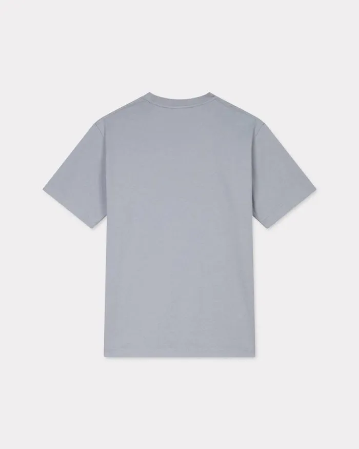 MenWomen 039KENZO Jungle Heart039 Tshirt In Cotton Misty Grey Kenzo Tshirts And Polos