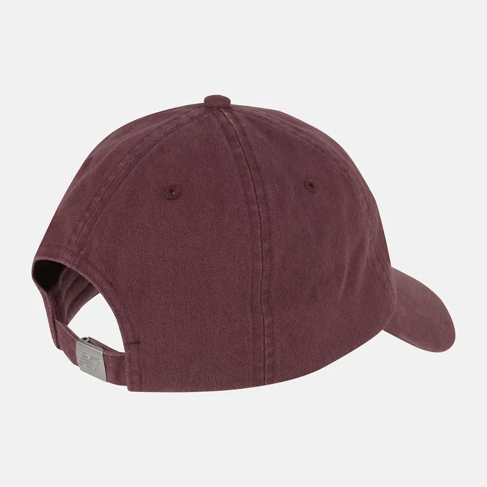 MenWomen 6 Panel Classic Hat Washed Burgundy New Balance Hats