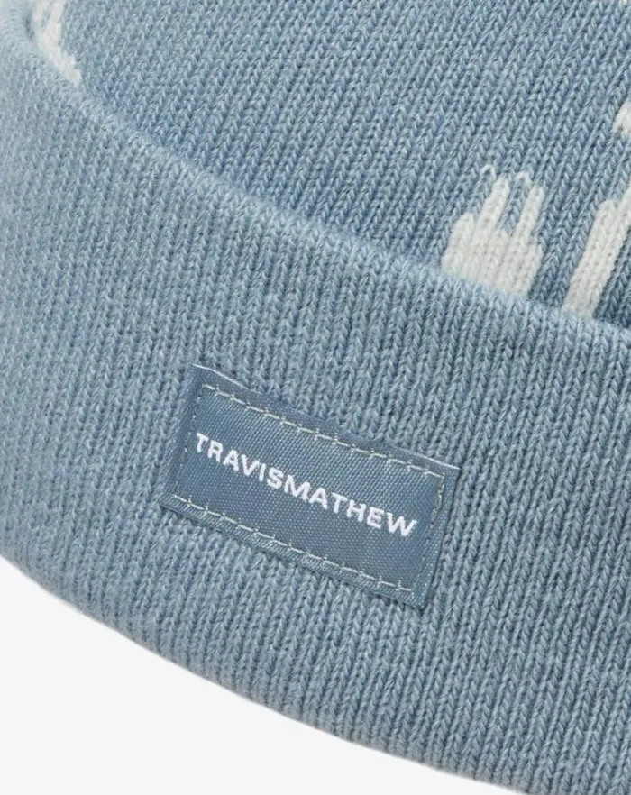 MenWomen Beanies TravisMathew MAPES BEANIE Dusty Blue MenWomen Beanies TravisMathew MAPES BEANIE Dusty Blue