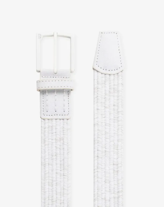 MenWomen Belts TravisMathew POPSICLE 20 STRETCH WOVEN BELT Whitemicro Chip