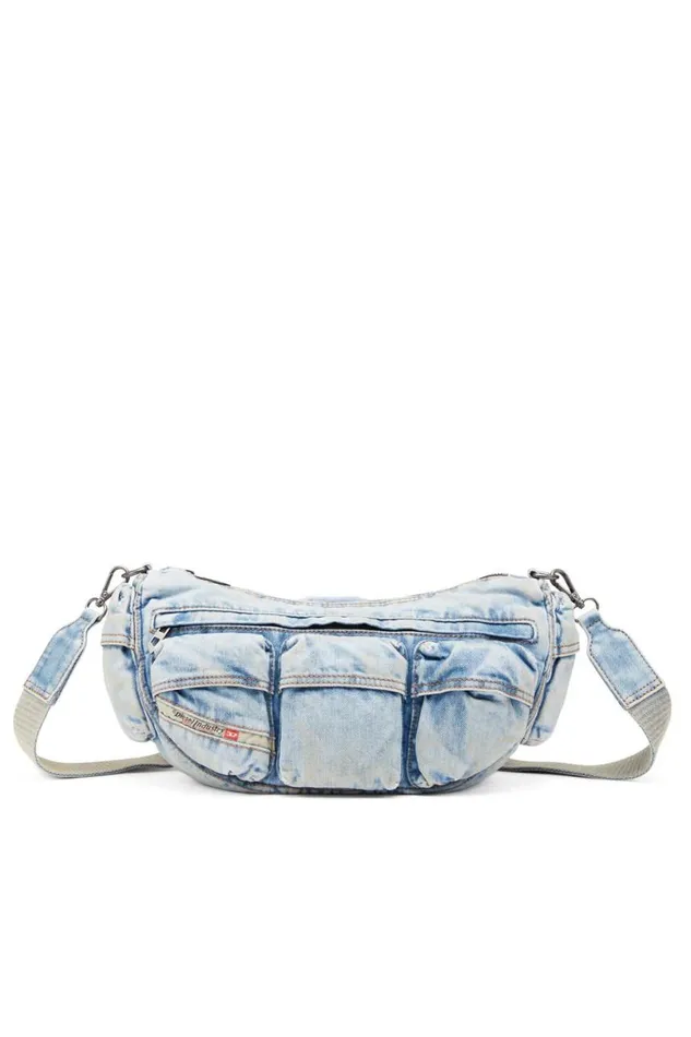 MenWomen Diesel Crossbody Bags REEDITION TRAVEL 3000 SHOULDER BAG X Light Blue