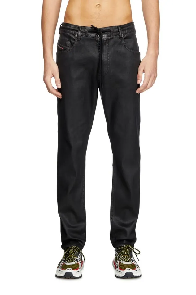 MenWomen Diesel Jeans Regular 2030 DKrooley Joggjeans 068PX Blackdark Grey