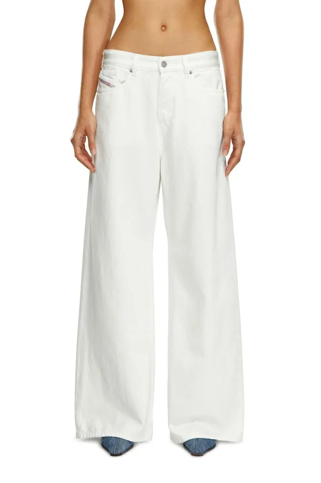 MenWomen Diesel Jeans Relaxed Jeans 1996 DSire 09I41 White