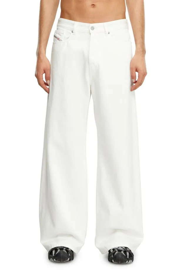 MenWomen Diesel Jeans Relaxed Jeans 1996 DSire 09I41 White