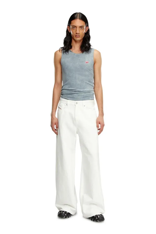 MenWomen Diesel Jeans Relaxed Jeans 1996 DSire 09I41 White
