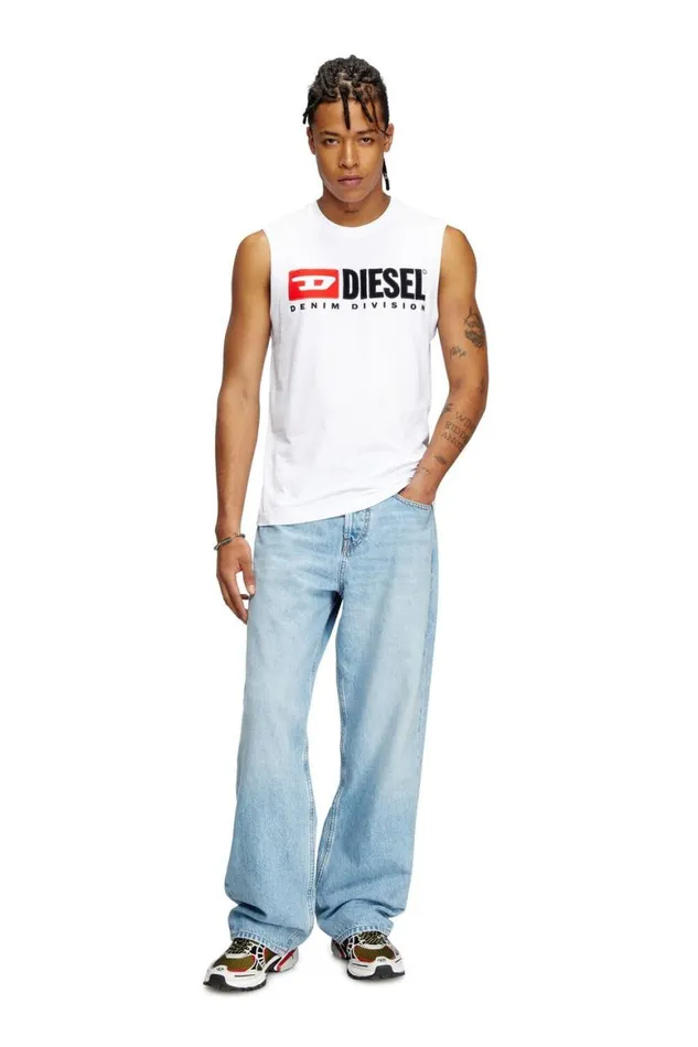 MenWomen Diesel TShirts and Polos TISCODIV White