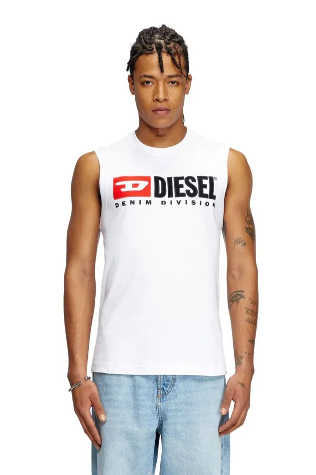 MenWomen Diesel TShirts and Polos TISCODIV White MenWomen Diesel TShirts and Polos TISCODIV White