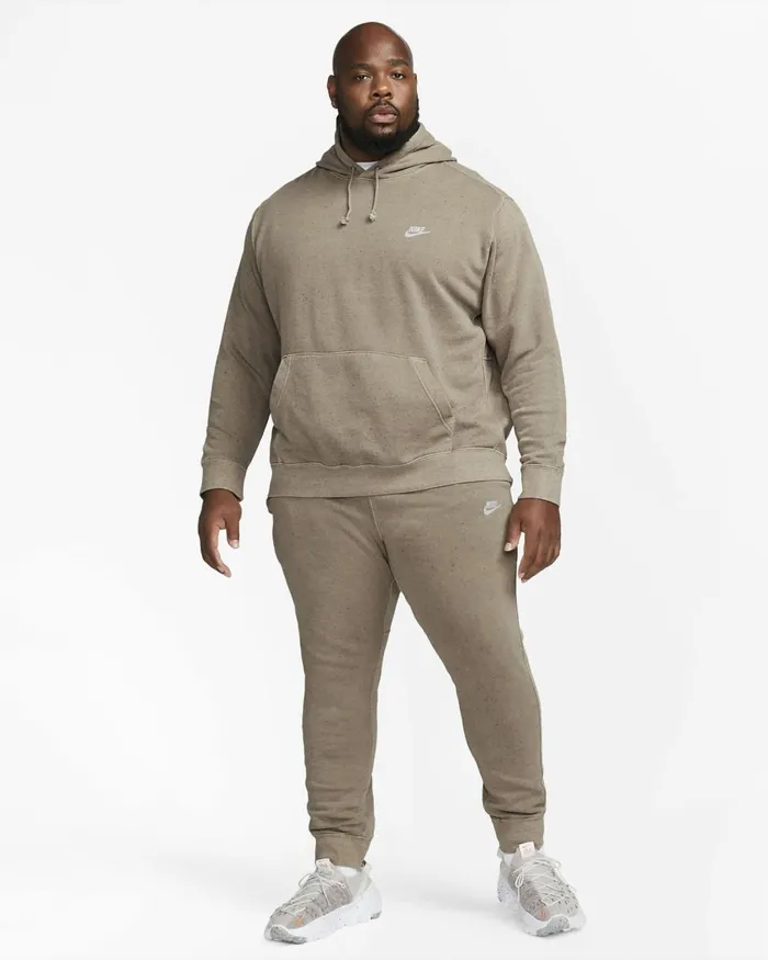 MenWomen Nike Hoodies And Sweatshirts Club Fleece Olive Grey