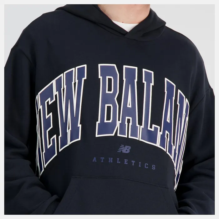 MenWomen Unissentials Warped Classics French Terry Hoodie Black New Balance Matching Sets