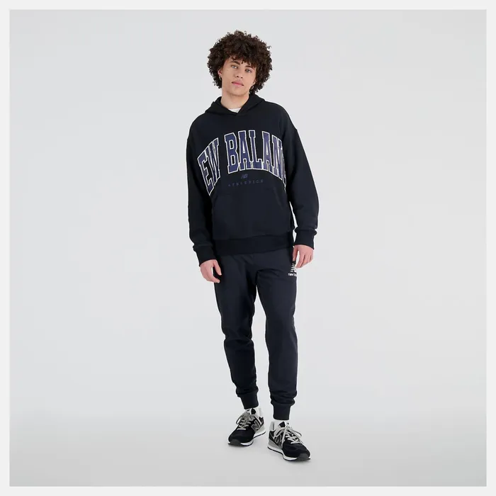 MenWomen Unissentials Warped Classics French Terry Hoodie Black New Balance Matching Sets