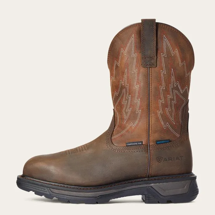 Men Work Boots Ariat Big Rig Waterproof Composite Toe Work Boot Dark Brown Men Work Boots Ariat Big Rig Waterproof Composite Toe Work Boot Dark Brown