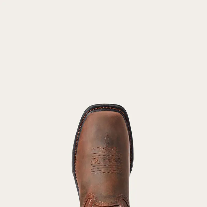 Men Work Boots Ariat Big Rig Waterproof Work Boot Dark Brown