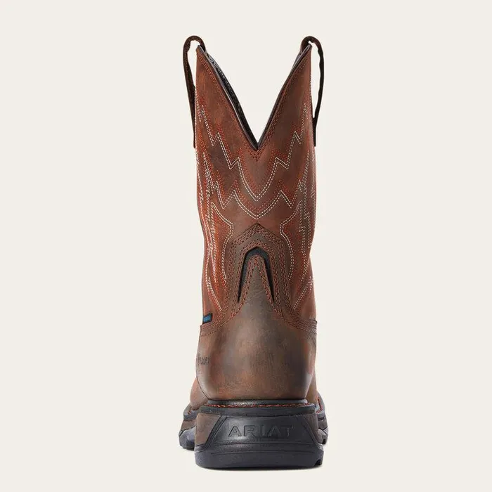 Men Work Boots Ariat Big Rig Waterproof Work Boot Dark Brown