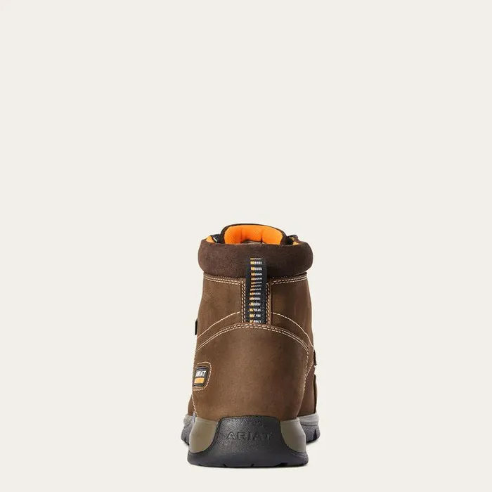Men Work Boots Ariat Edge LTE Chukka MetGuard Composite Toe Work Boot Dark Brown
