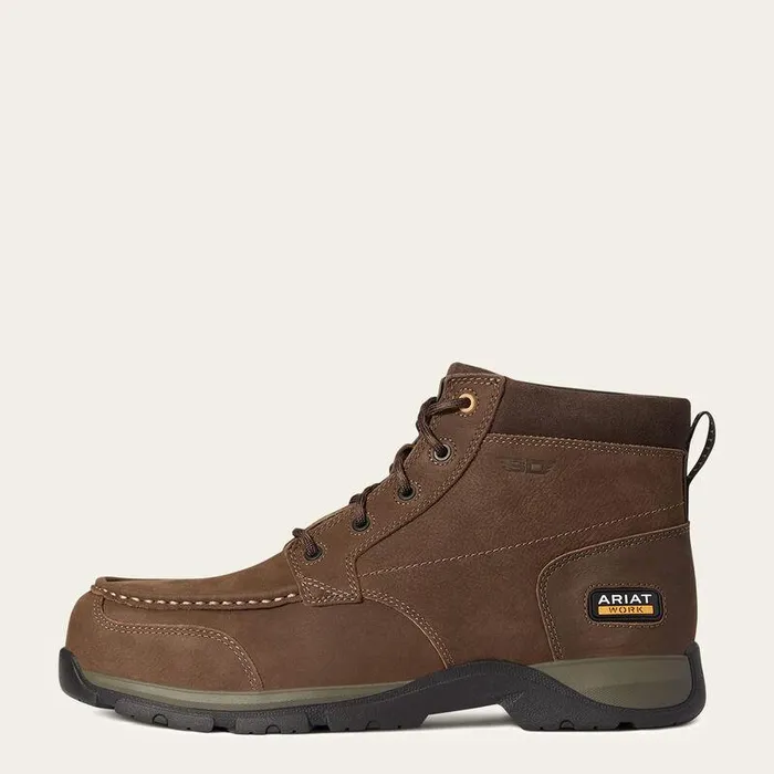 Men Work Boots Ariat Edge LTE Chukka Static Dissipating Composite Toe Work Boot Dark Brown