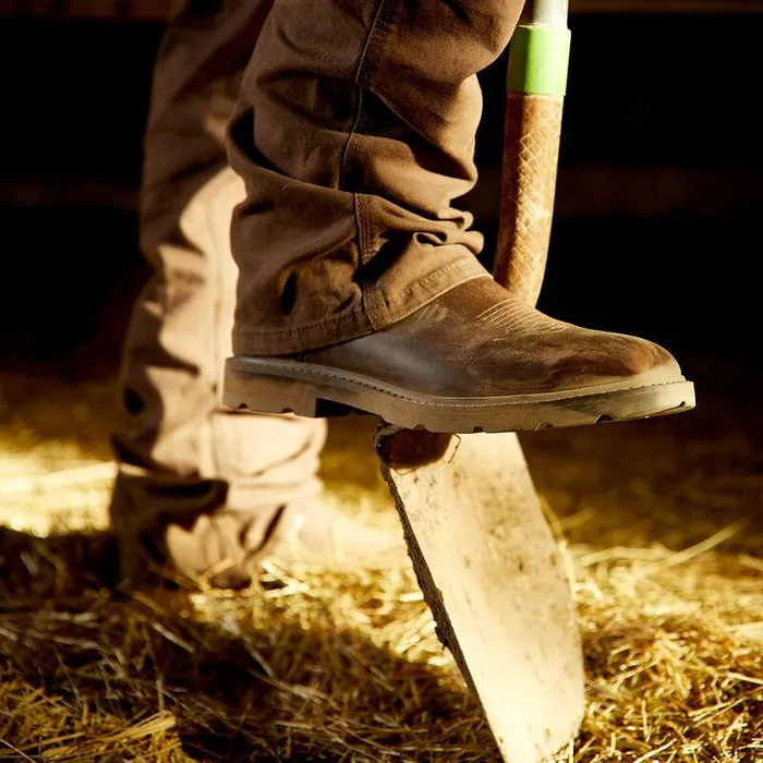 Men Work Boots Ariat Groundwork Wide Square Toe Steel Toe Work Boot Brown Men Work Boots Ariat Groundwork Wide Square Toe Steel Toe Work Boot Brown