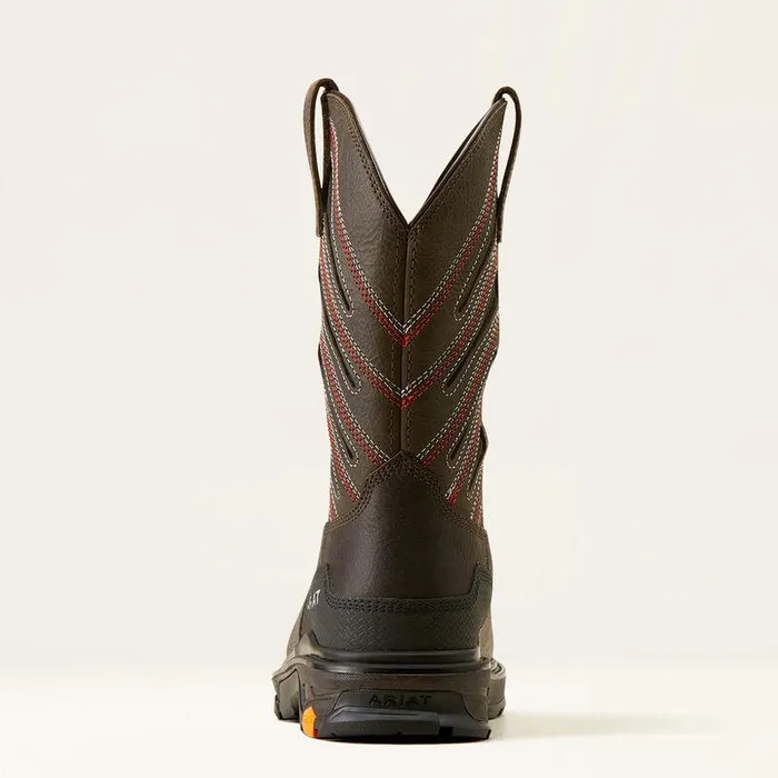 Men Work Boots Ariat Intrepid VentTEK Composite Toe Work Boot Iron Coffee
