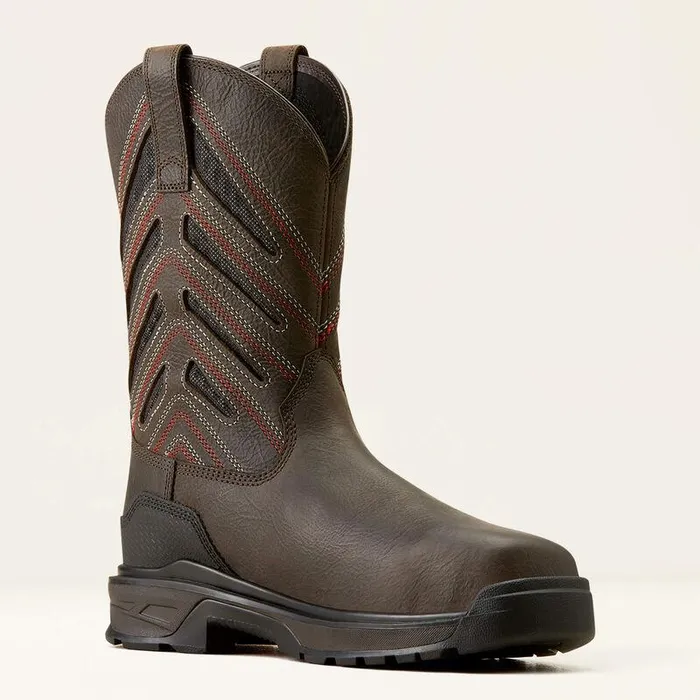Men Work Boots Ariat Intrepid VentTEK Composite Toe Work Boot Iron Coffee