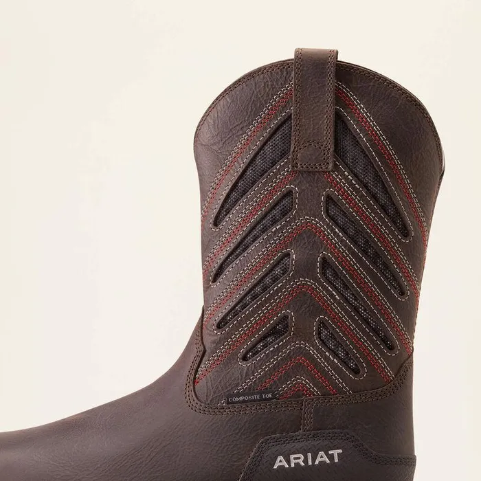 Men Work Boots Ariat Intrepid VentTEK Composite Toe Work Boot Iron Coffee