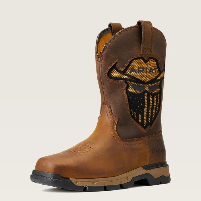Men Work Boots Ariat Rebar Flex Western VentTEK Incognito Work Boot Dark Earth