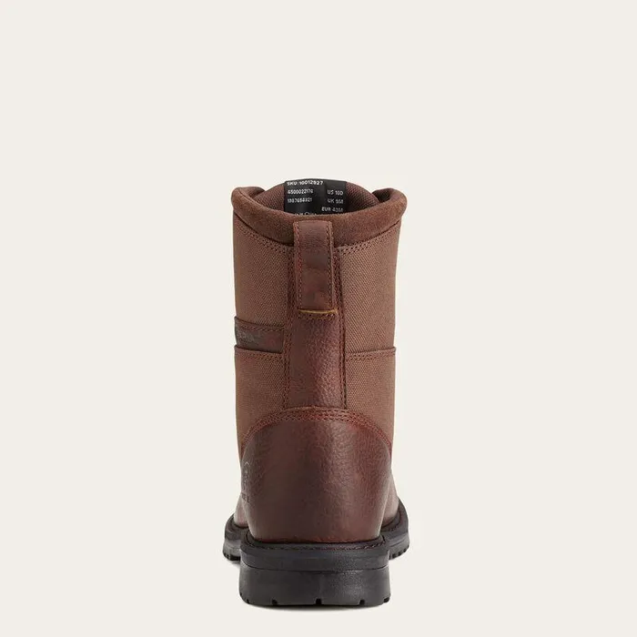 Men Work Boots Ariat RigTek 8quot Wide Square Toe Composite Toe Work Boot Oiled Brown