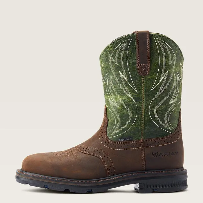 Men Work Boots Ariat Sierra Shock Shield Steel Toe Work Boot Dark Brown