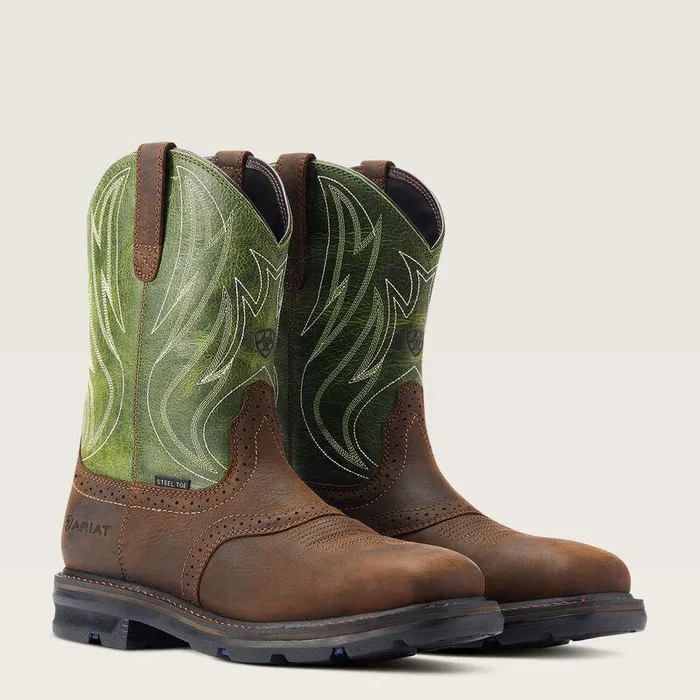 Men Work Boots Ariat Sierra Shock Shield Steel Toe Work Boot Dark Brown