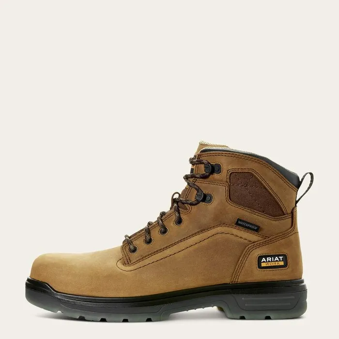 Men Work Boots Ariat Turbo 6quot Waterproof Work Boot Aged Bark Men Work Boots Ariat Turbo 6quot Waterproof Work Boot Aged Bark