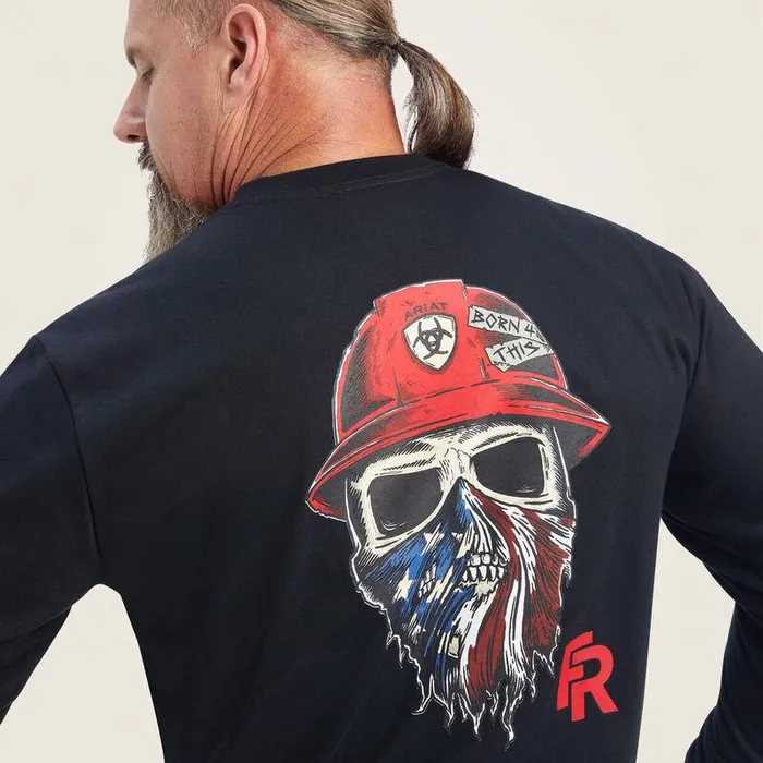 Men Workwear Ariat FR Born For This TShirt Black