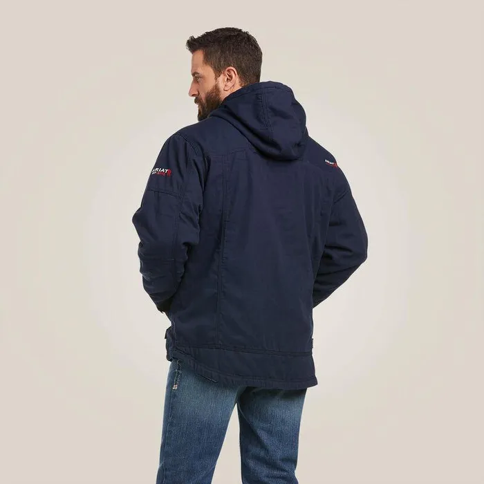 Men Workwear Ariat FR DuraLight Cordura Canvas Jacket Navy Men Workwear Ariat FR DuraLight Cordura Canvas Jacket Navy