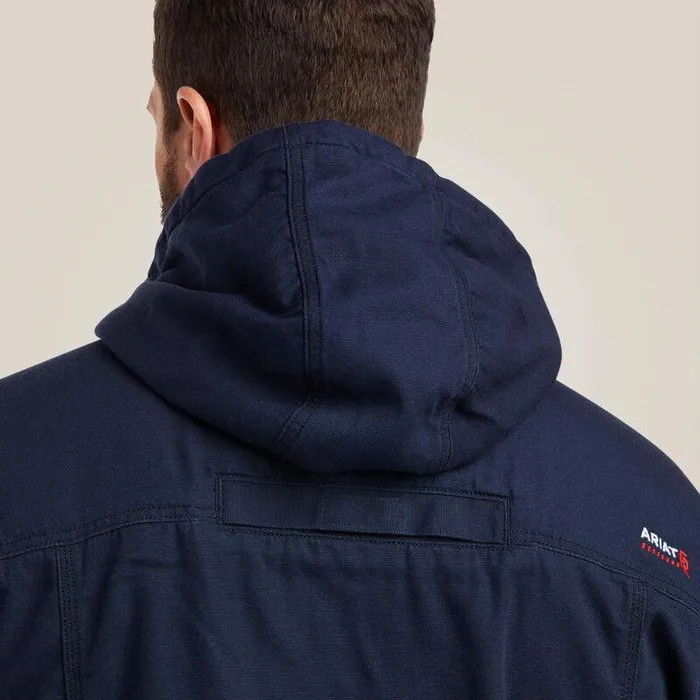 Men Workwear Ariat FR DuraLight Cordura Canvas Jacket Navy Men Workwear Ariat FR DuraLight Cordura Canvas Jacket Navy