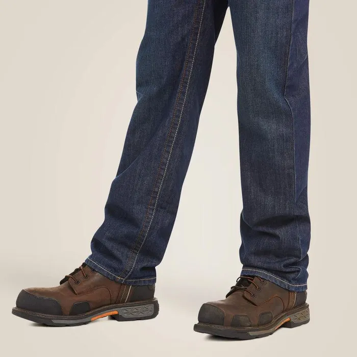 Men Workwear Ariat FR M3 Loose Basic Stackable Straight Leg Jean Shale Men Workwear Ariat FR M3 Loose Basic Stackable Straight Leg Jean Shale