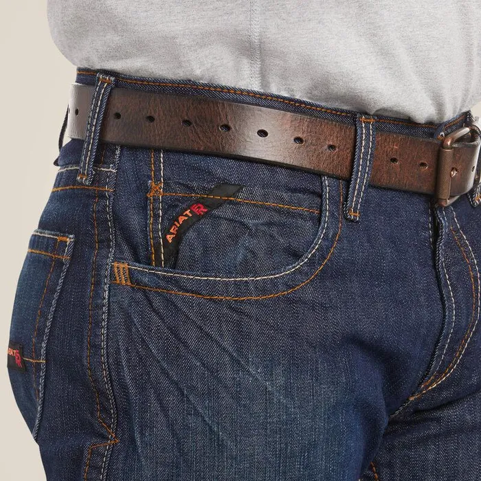 Men Workwear Ariat FR M3 Loose Basic Stackable Straight Leg Jean Shale Men Workwear Ariat FR M3 Loose Basic Stackable Straight Leg Jean Shale