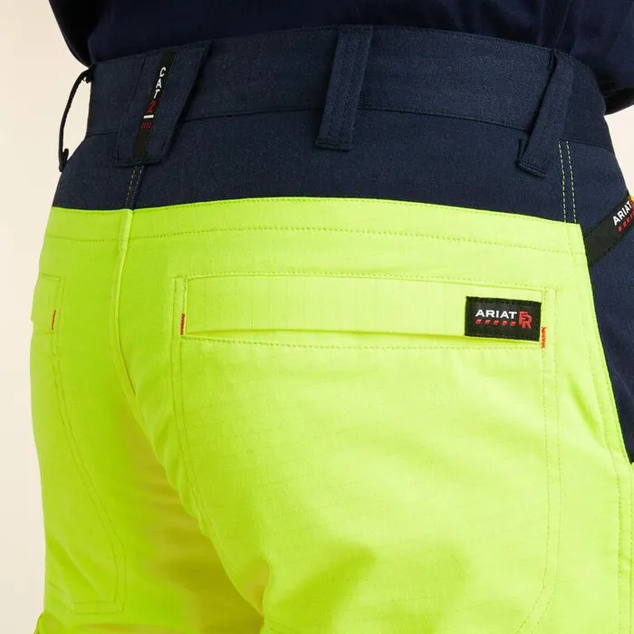 Men Workwear Ariat FR M7 Slim DuraStretch Duralight Twill Straight Pant Hi Vis Yellow Men Workwear Ariat FR M7 Slim DuraStretch Duralight Twill Straight Pant Hi Vis Yellow