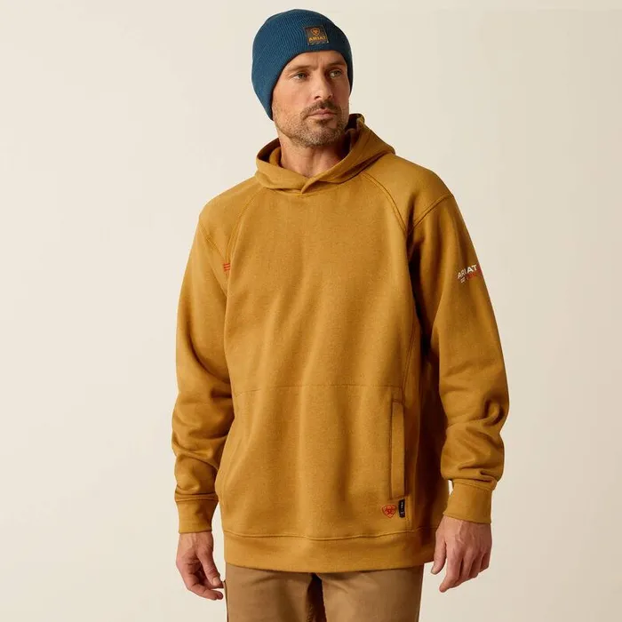 Men Workwear Ariat FR Rev Pullover Hoodie Golden Brown