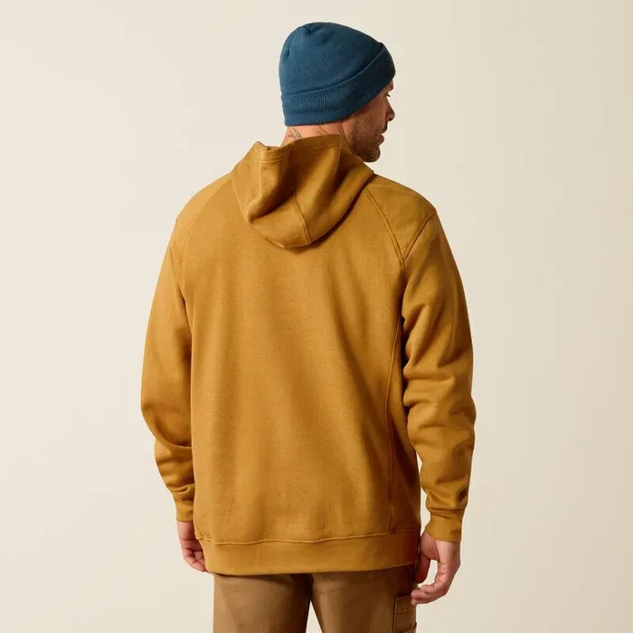 Men Workwear Ariat FR Rev Pullover Hoodie Golden Brown Men Workwear Ariat FR Rev Pullover Hoodie Golden Brown