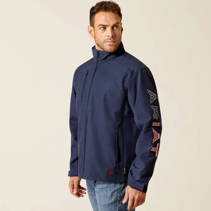 Men Workwear Ariat FR Team Logo Jacket Navyusa