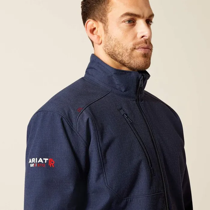 Men Workwear Ariat FR Team Logo Jacket Navyusa