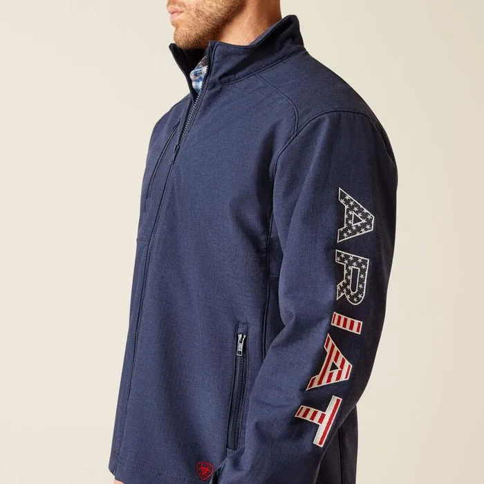 Men Workwear Ariat FR Team Logo Jacket Navyusa