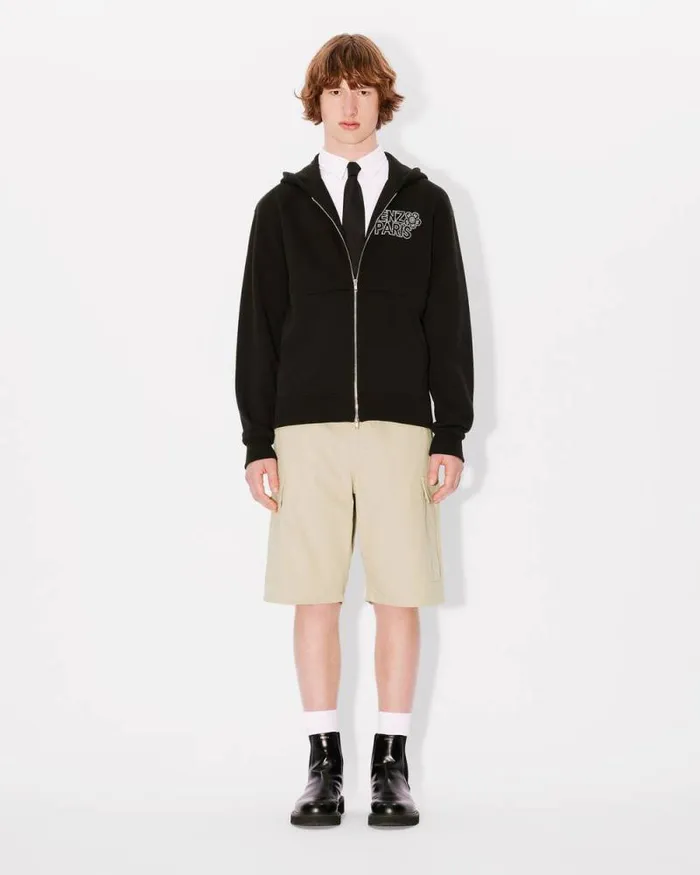 Men Workwear Cargo Shorts Beige Kenzo Pants And Shorts