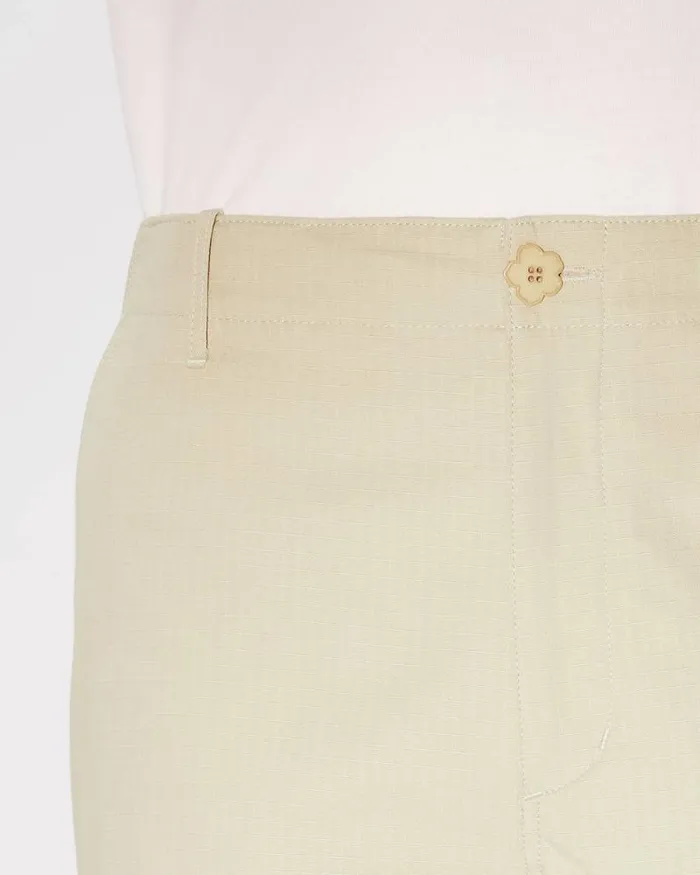 Men Workwear Cargo Shorts Beige Kenzo Pants And Shorts