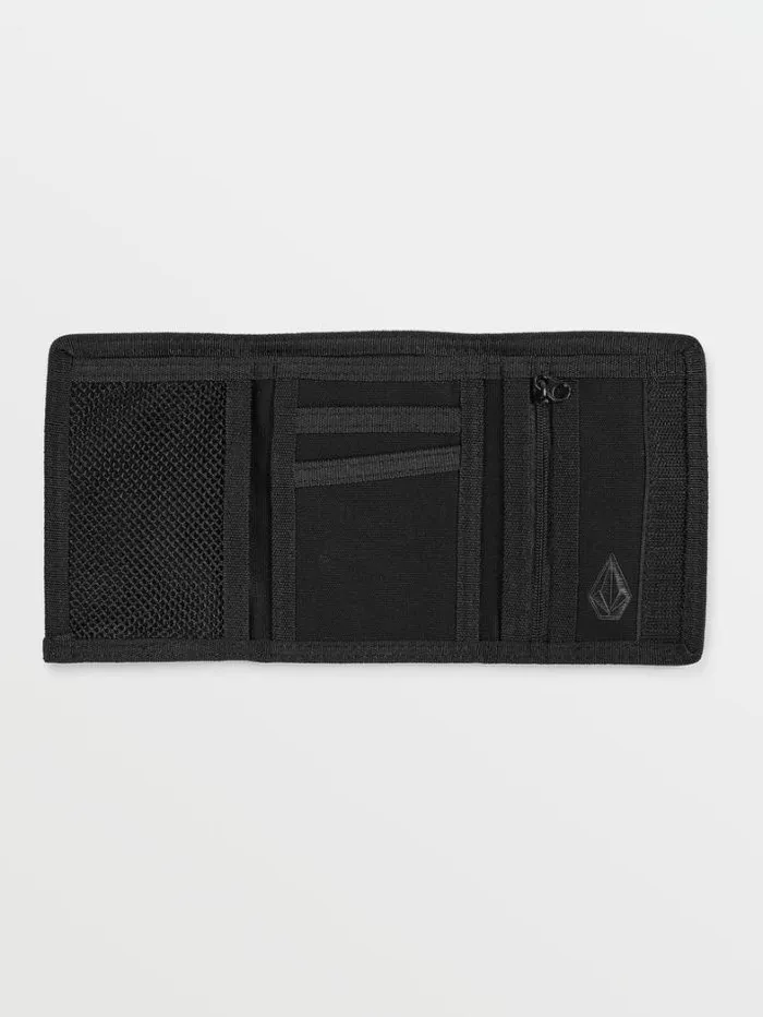 Mens Belts and Wallets Volcom Ranso Trifold Wallet 8211 Black