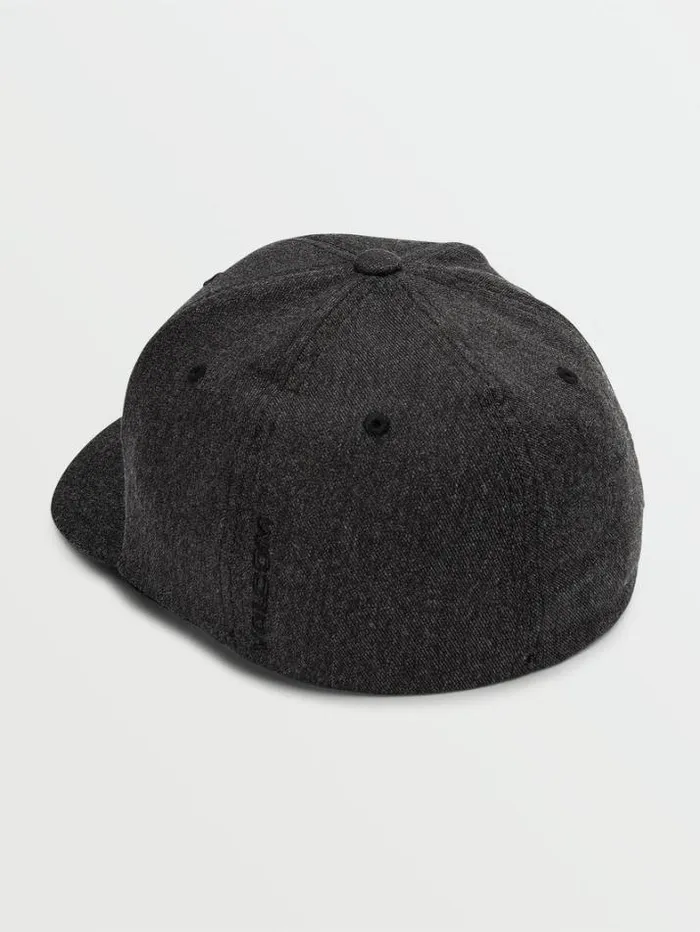 Mens Hats and Beanies Volcom Full Stone Heather Xfit Hat 8211 Charcoal Heather