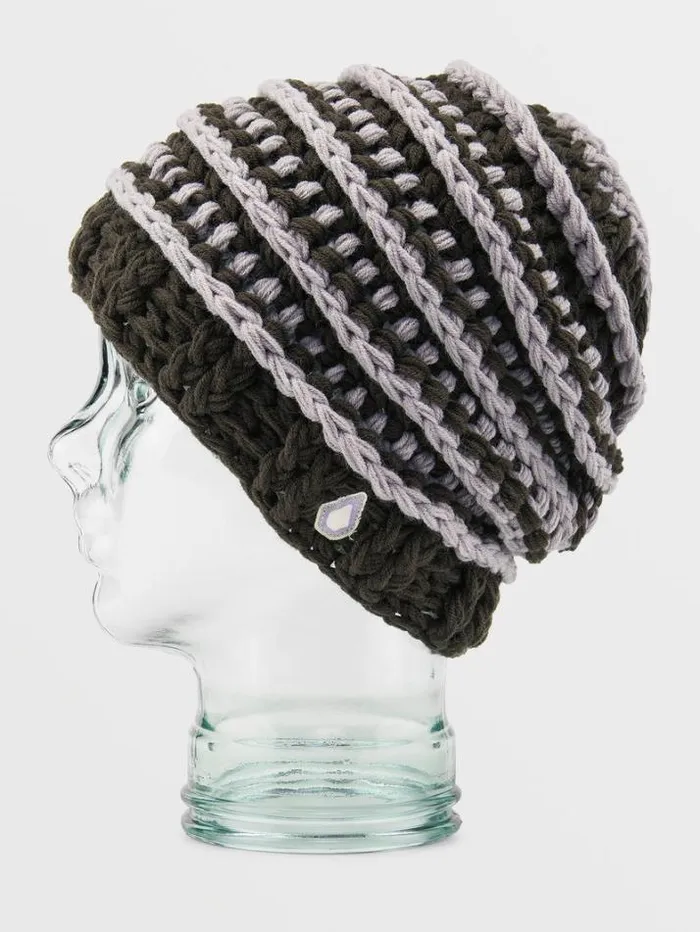Mens Hats and Beanies Volcom Mike Ravelson Crochet Knit Beanie 8211 Brown