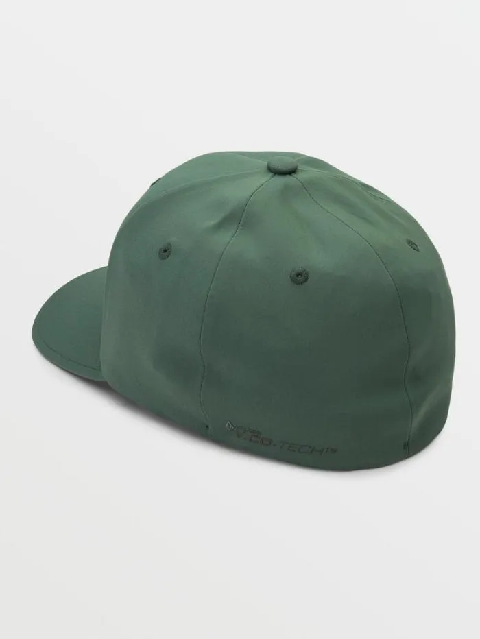 Mens Hats and Beanies Volcom Stone Tech Flexfit Delta Hat 8211 Ranger Green