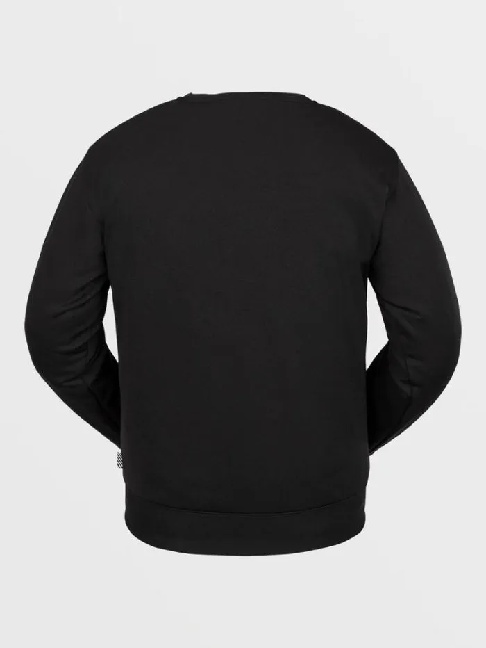 Mens Hoodies and Sweatshirts Volcom Core Hydro Crew Pullover 8211 Black